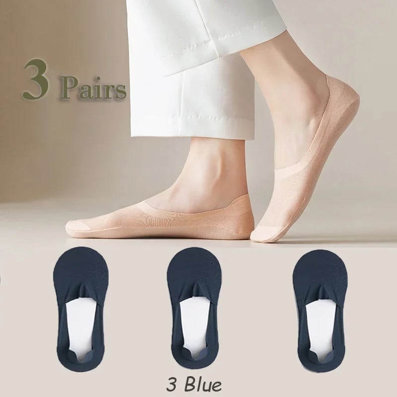⏰🔥Last Day 50% OFF! 🏠❄️Cooling Ice Silk No-Show Socks
