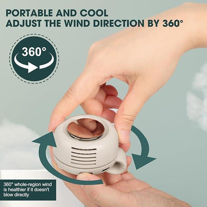 ⏰🔥Last Day 50% OFF! 🏠Hands-Free Bladeless Waist Clip Fan for Outdoor & Work