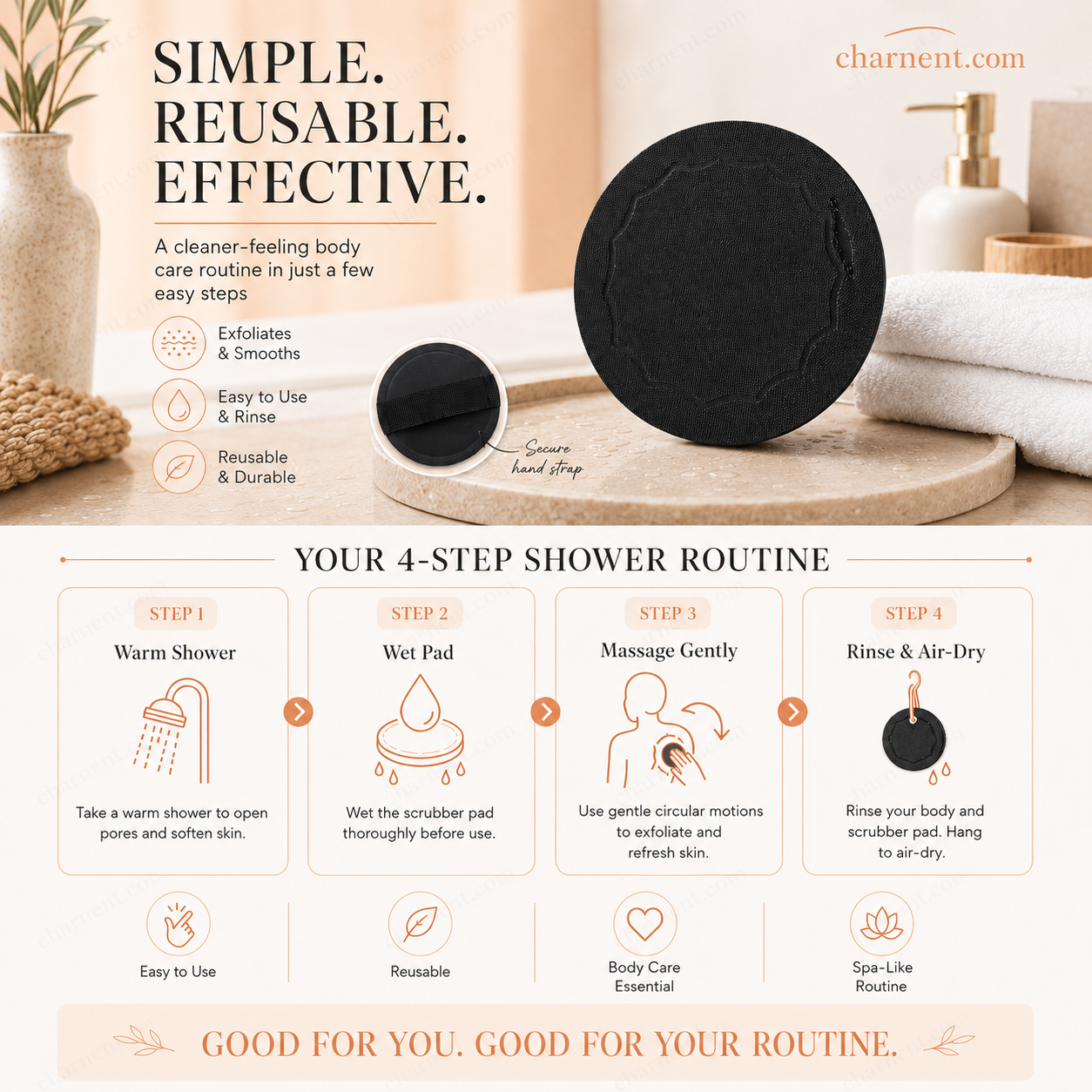 ❌ Erase Dead Skin Instantly!🚿 Exfoliating Scrub Bath Pads🧖‍♀️(🔥Buy 1 Get 1 FREE Today)