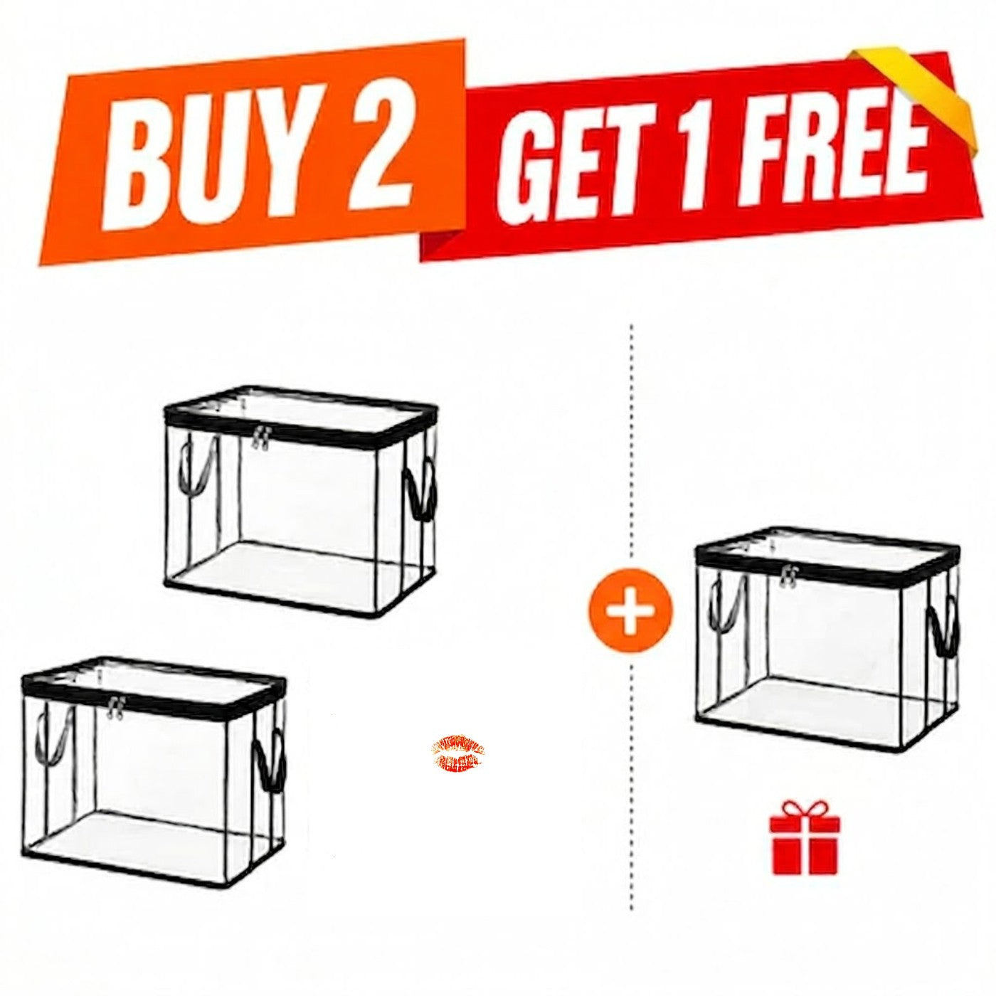 ⏰🔥Last Day 50% OFF! 🏠 TSpace-Saving Transparent Storage Bag | Dustproof & Moisture-Proof✨