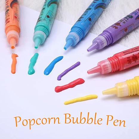 🖍️ Christmas Hot Sale 50% OFF🎁🍿 Magic Popcorn Pens – Heat to Puff Up 3D Art for Kids Crafts
