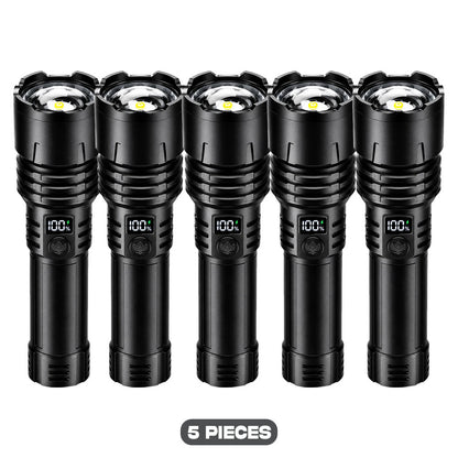 🔦2026 New Tactical Survival Flashlight｜2M+ Sold, 80X Brightness, 120H Runtime, Military‑Grade COB LED🏆