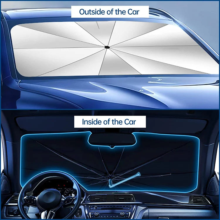 🌞 Last Day 50% OFF! 🌈 Foldable Car Windshield Sun Shade Umbrella