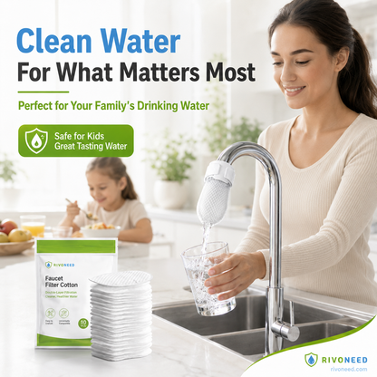 ⏰60% OFF! Anti‑Splash Faucet Cotton Filter | Remove Rust & Sediment