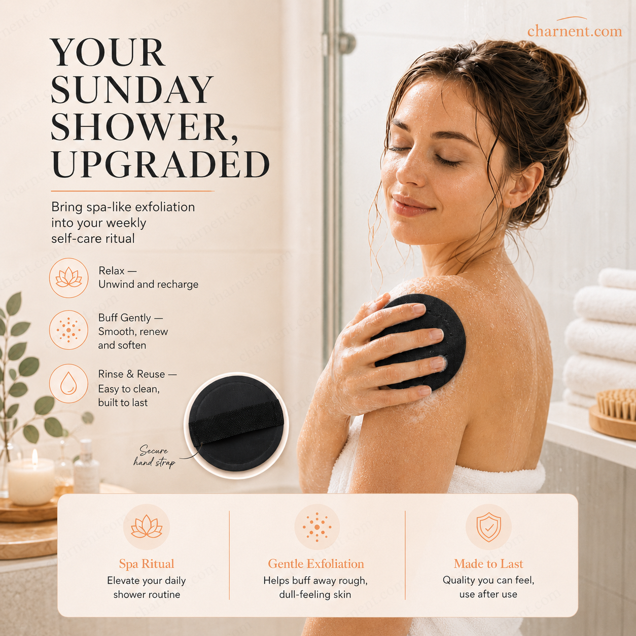 ❌ Erase Dead Skin Instantly!🚿 Exfoliating Scrub Bath Pads🧖‍♀️(🔥Buy 1 Get 1 FREE Today)