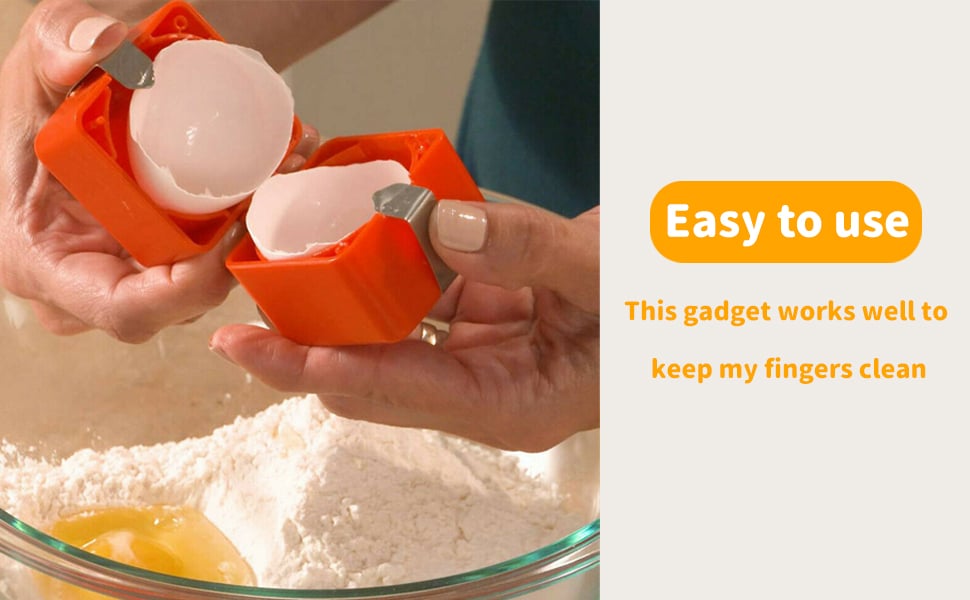 🍳Quick Egg Cracker Tool｜Fast & Clean Egg Opening