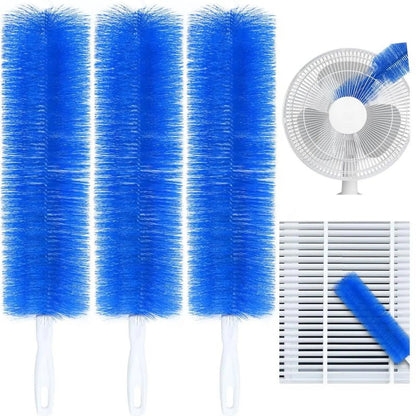3 Counts Fan Cleaning Brush, Dust Removal Brush, Cleaning Brush, Bendable Microfiber Head, Reusable Dust Collector, Washable, Suitable for Ceiling Fan Blades (3 Pieces)