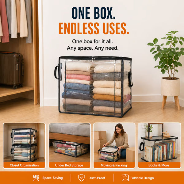 ⏰🔥Last Day 50% OFF! 🏠 TSpace-Saving Transparent Storage Bag | Dustproof & Moisture-Proof✨