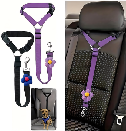 🐕 Protect Your Pup on Every Road Trip!🚗 Universal Fit Dog Car Seatbelt – Drive Safe