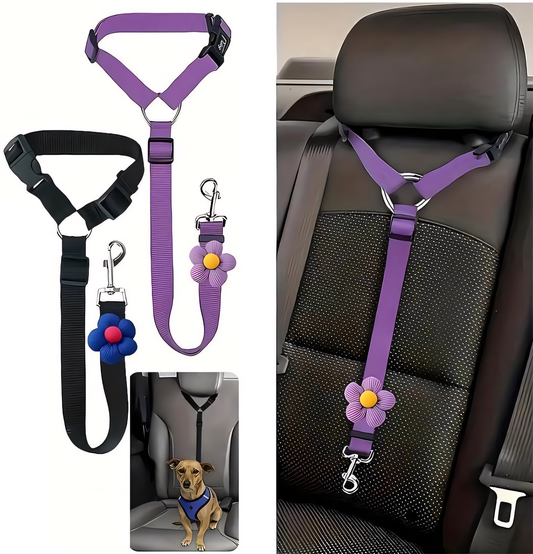 ⏰LIMITED TIME 50% OFF!🐕 Protect Your Pup on Every Road Trip!🚗 Universal Fit Dog Car Seatbelt – Drive Safe