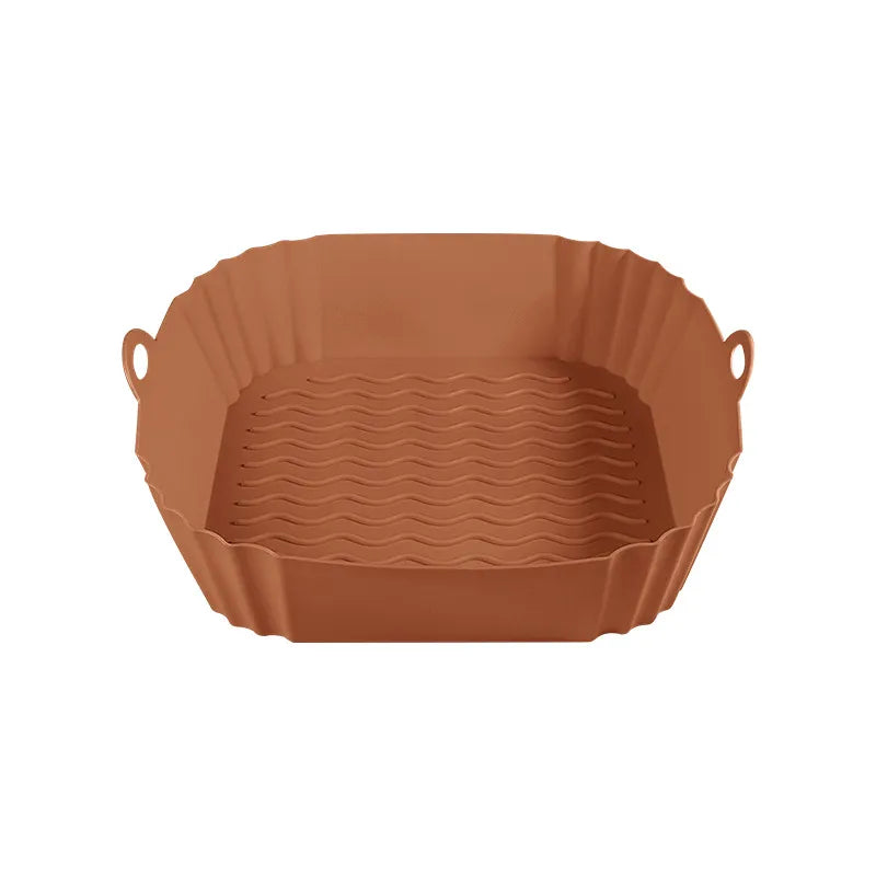 ❌ Stop Scrubbing Your Air Fryer! 🍳Reusable Heat-Resistant Silicone Liners (🔥Buy 1 Get 1 FREE Today)