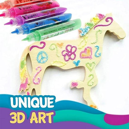 🖍️ Christmas Hot Sale 50% OFF🎁🍿 Magic Popcorn Pens – Heat to Puff Up 3D Art for Kids Crafts