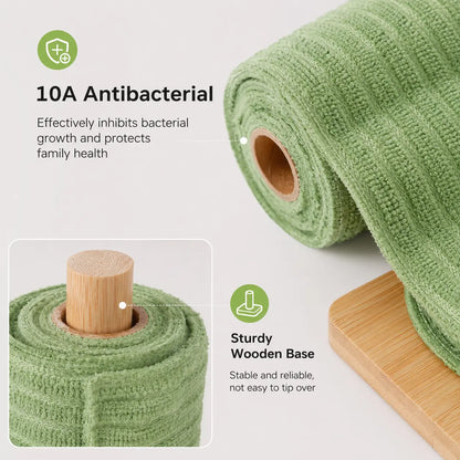 ⏰LIMITED TIME 50% OFF! 🏠🧼 No More Smelly Rags! 1 roll / 20 sheets Tearable Microfiber Cleaning Rolls