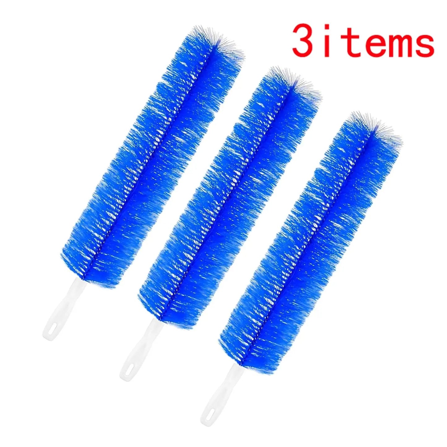 3 Counts Fan Cleaning Brush, Dust Removal Brush, Cleaning Brush, Bendable Microfiber Head, Reusable Dust Collector, Washable, Suitable for Ceiling Fan Blades (3 Pieces)