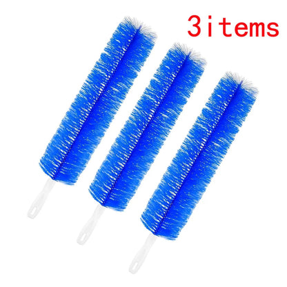 3 Counts Fan Cleaning Brush, Dust Removal Brush, Cleaning Brush, Bendable Microfiber Head, Reusable Dust Collector, Washable, Suitable for Ceiling Fan Blades (3 Pieces)