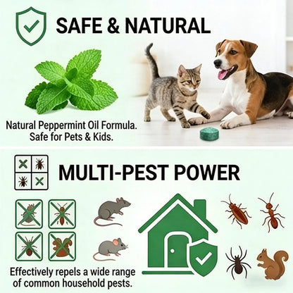 ⏰🔥Last Day 50% OFF!🏠🛡️ Natural Peppermint Oil Mouse & Insect Repellent Set🐾✅