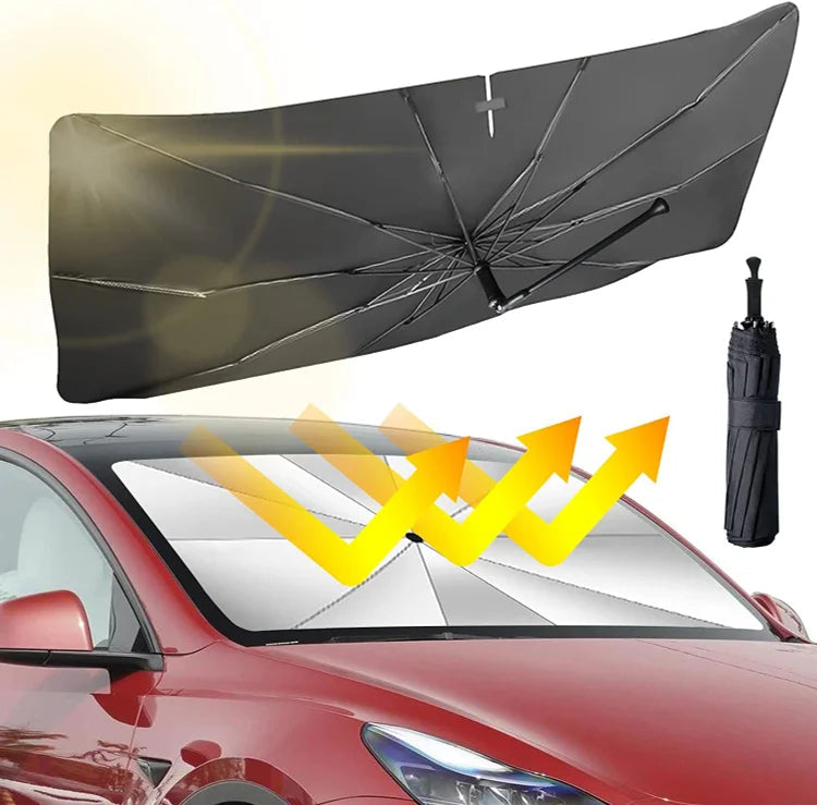 🌞 Last Day 50% OFF! 🌈 Foldable Car Windshield Sun Shade Umbrella