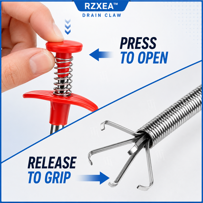 RZXEA™ Snake-Bone Memory Alloy Multi-Grip Drain Claw