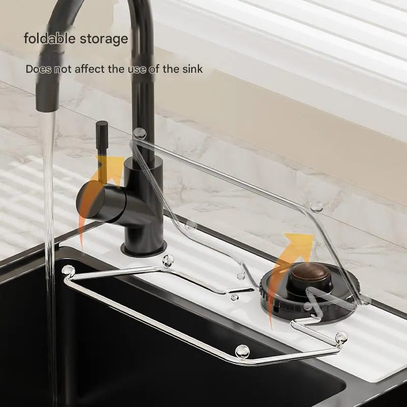 AIR U Suction Sink Strainer Holder with 50Pcs Food Catcher Filters No More Clogged Drains for RV Apartment Bathroom Kitchen Commercial Rotary Installation