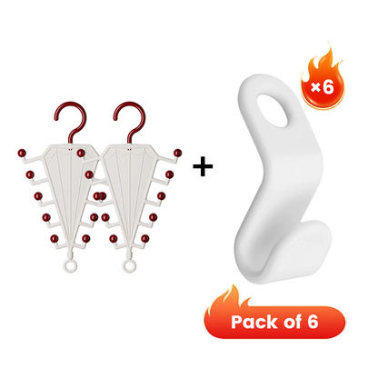 🎁BUY 1 GET 1 FREE!🧹 Messy Closet? Double Your Space Instantly!🔥V-Shaped Storage Rack