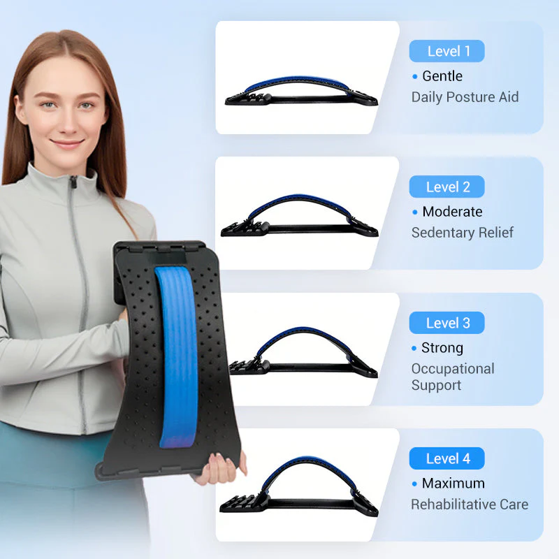 🔥50% OFF Instant Spine Relief! Magnetic Lumbar Stretcher & Posture Set