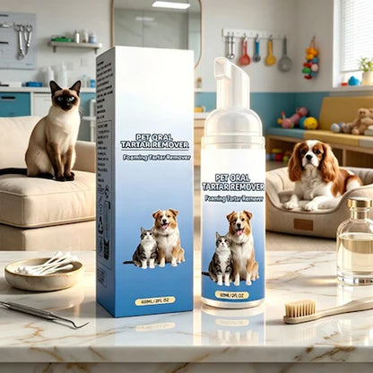 ⏰LIMITED TIME 50% OFF! 🤢 Fix Dog Stinky Breath Instantly! Vet-Approved Dog & Cat Teeth Cleaning Foam