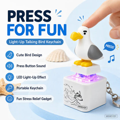 ⏰🔥Last Day 50% OFF!🏠Voice-Control Chirping Glow Keychain