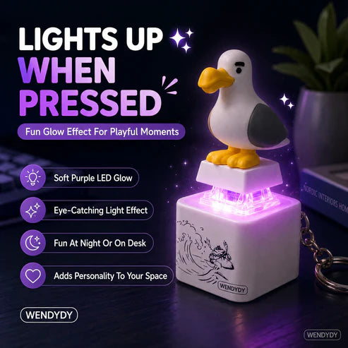 ⏰🔥Last Day 50% OFF!🏠Voice-Control Chirping Glow Keychain