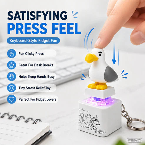 ⏰🔥Last Day 50% OFF!🏠Voice-Control Chirping Glow Keychain