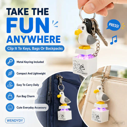 ⏰🔥Last Day 50% OFF!🏠Voice-Control Chirping Glow Keychain
