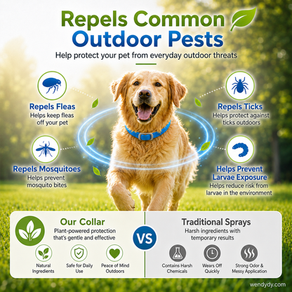 🚫 🦟Stop Fleas & Ticks!  Vet-Approved Pet Collar (⏰Summer Stock Up: Buy 2 Get 1 FREE）