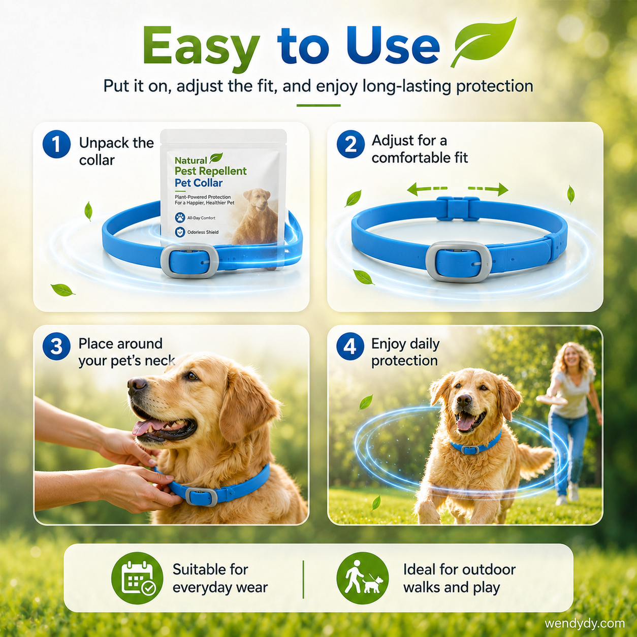 🚫 🦟Stop Fleas & Ticks!  Vet-Approved Pet Collar (⏰Summer Stock Up: Buy 2 Get 1 FREE）
