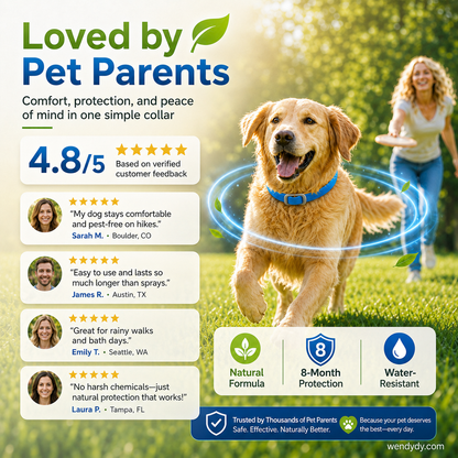 🚫 🦟Stop Fleas & Ticks!  Vet-Approved Pet Collar (⏰Summer Stock Up: Buy 2 Get 1 FREE）