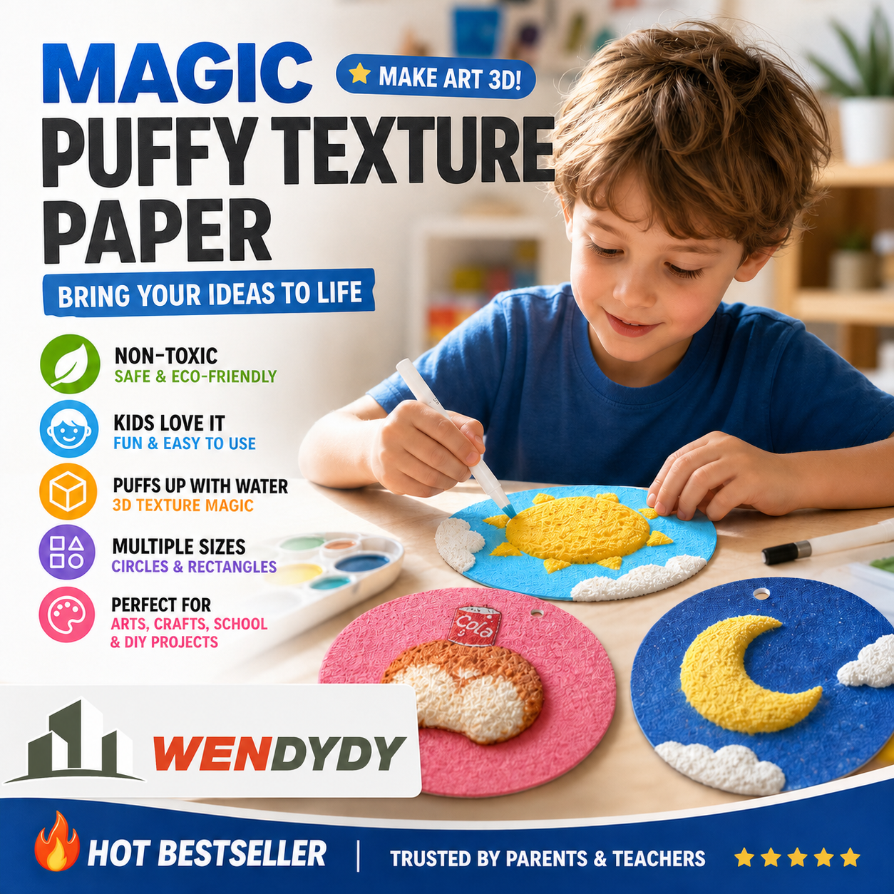 🎄Special Surprise Offer 🎁Today 50%！🔮Master the magic of painting！👩‍🎨Foam Texture Painting Paper🎁