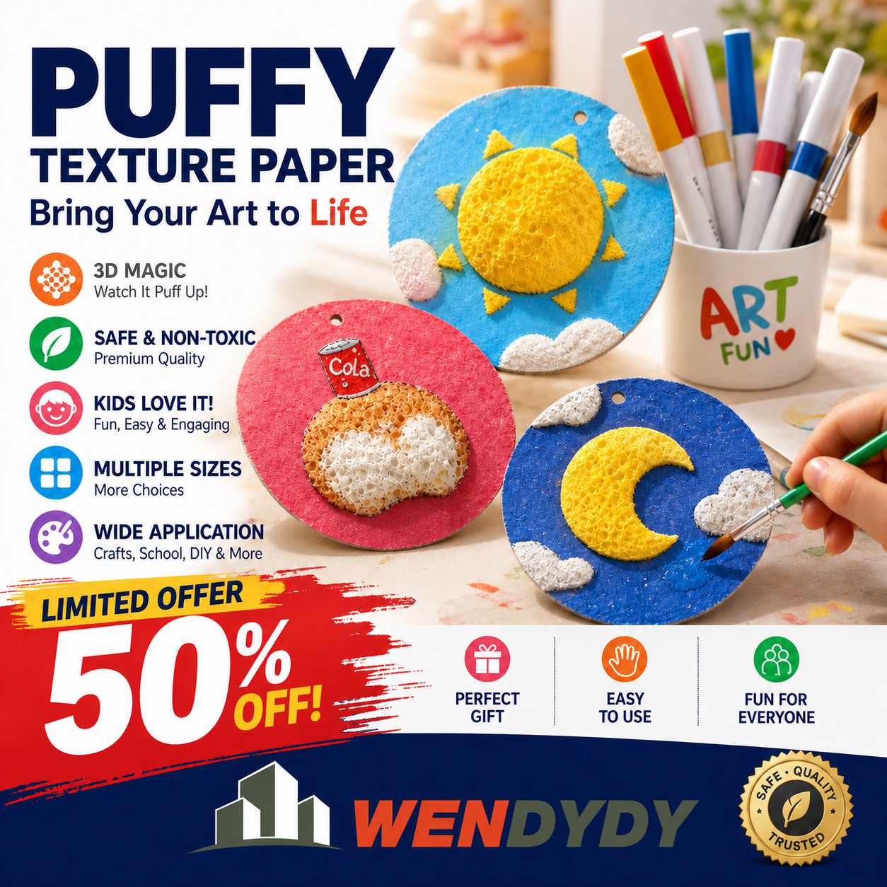 🎄Special Surprise Offer 🎁Today 50%！🔮Master the magic of painting！👩‍🎨Foam Texture Painting Paper🎁