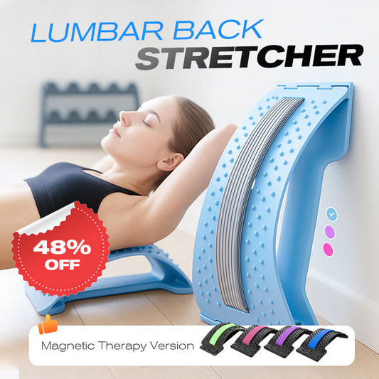 ⏰LIMITED TIME 50% OFF! 🏠 Instant Spine Relief! Magnetic Lumbar Stretcher & Posture Set
