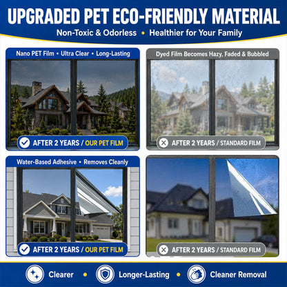 ⏰LIMITED TIME 50% OFF! 🏠 One-Way Mirror Window Film – Heat Control & UV Protection