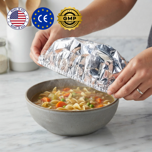 AEXZR® Reusable Elastic Heat-Lock Foil Covers 🍱⏰Today: Buy 3 Get 2 FREE🔥