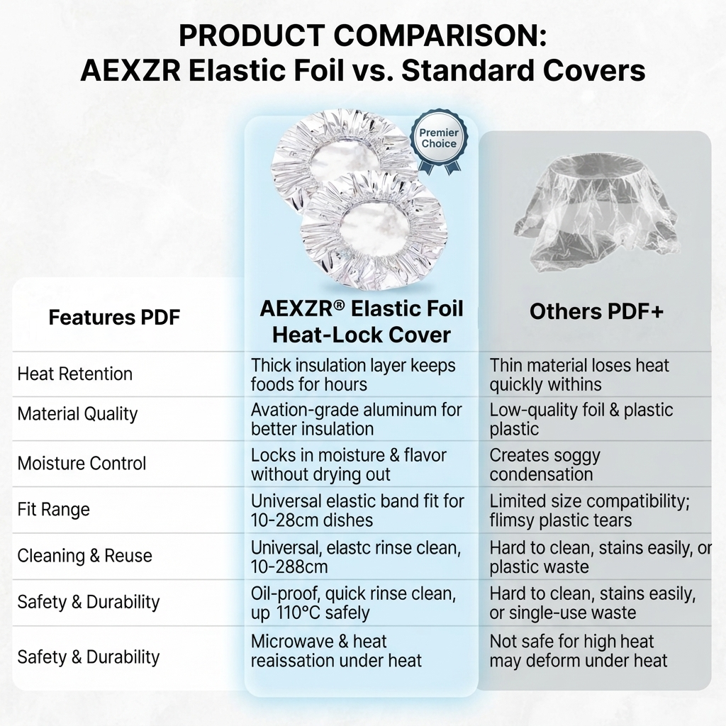 AEXZR® Reusable Elastic Heat-Lock Foil Covers 🍱⏰Today: Buy 3 Get 2 FREE🔥