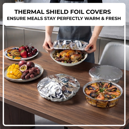 AEXZR® Reusable Elastic Heat-Lock Foil Covers 🍱⏰Today: Buy 3 Get 2 FREE🔥