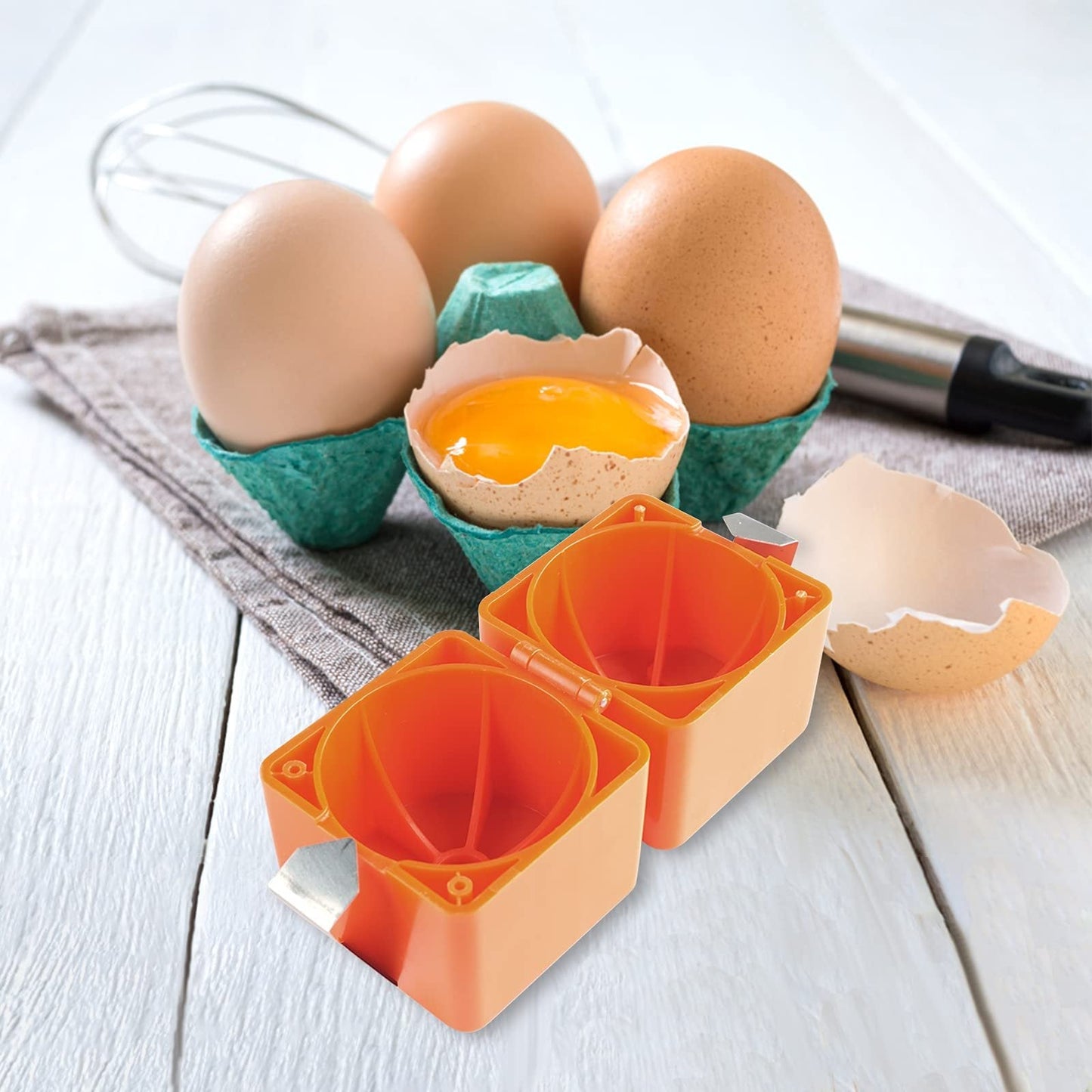 🍳Quick Egg Cracker Tool｜Fast & Clean Egg Opening