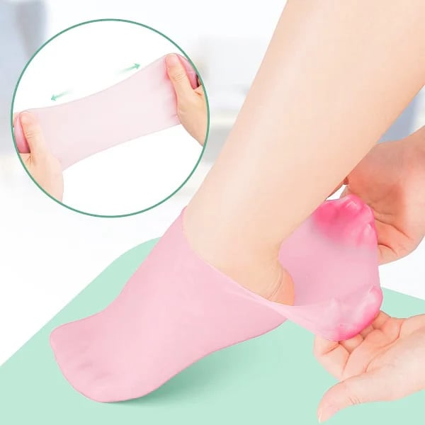 🧴 Pair with Your Lotion for Deep Moisture!🔥Women's Foot Care Silicone Socks