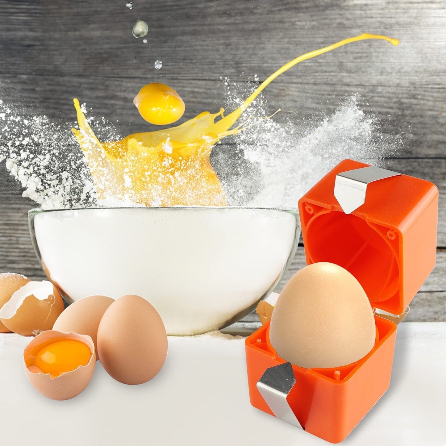 🍳Quick Egg Cracker Tool｜Fast & Clean Egg Opening