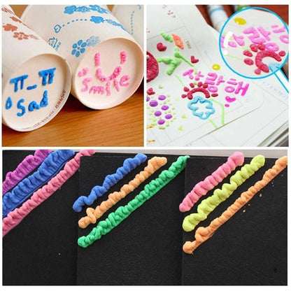 🖍️ Christmas Hot Sale 50% OFF🎁🍿 Magic Popcorn Pens – Heat to Puff Up 3D Art for Kids Crafts