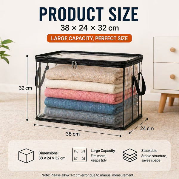 ⏰🔥Last Day 50% OFF! 🏠 TSpace-Saving Transparent Storage Bag | Dustproof & Moisture-Proof✨
