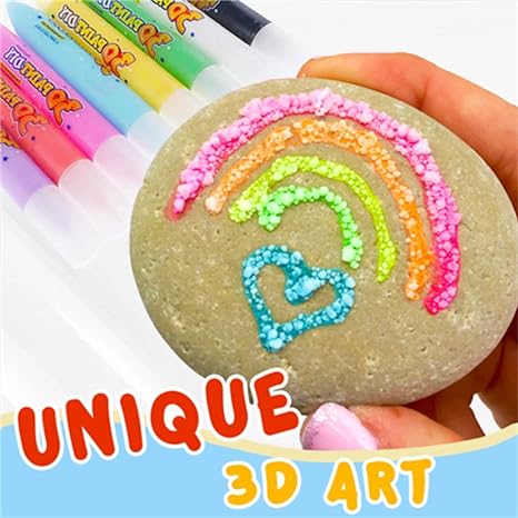 🖍️ Christmas Hot Sale 50% OFF🎁🍿 Magic Popcorn Pens – Heat to Puff Up 3D Art for Kids Crafts