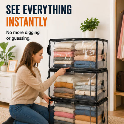 ⏰🔥Last Day 50% OFF! 🏠 TSpace-Saving Transparent Storage Bag | Dustproof & Moisture-Proof✨