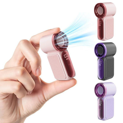 🥳2026 HOT SALE 50% OFF!🥳💨❄️  Pocket-Sized Turbo Handheld Fan with LED Display