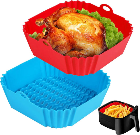 ⏰LIMITED TIME 50% OFF! 🏠❌ Stop Scrubbing Your Air Fryer! 🍳Reusable Heat-Resistant Silicone Liners