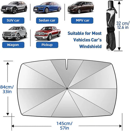 🌞 Last Day 50% OFF! 🌈 Foldable Car Windshield Sun Shade Umbrella